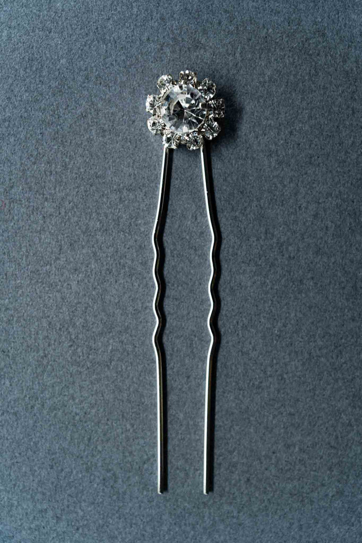 Silver Floral Hair pin