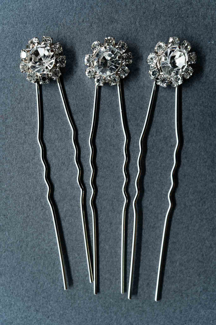 Silver Floral Hair pin