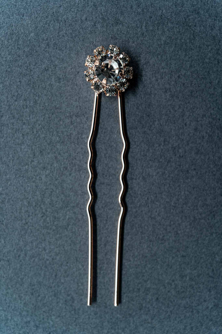 Rose Gold Floral Hair Pin